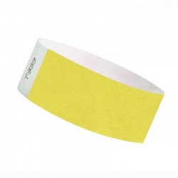 Braccialetti identificativi- GIALLO - TYVEK 25mm