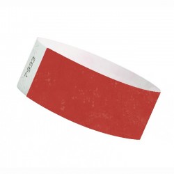 Braccialetti identificativi- ROSSO - TYVEK 25mm