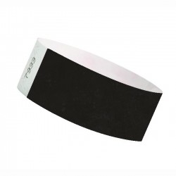 Braccialetti identificativi- NERO - TYVEK 25mm