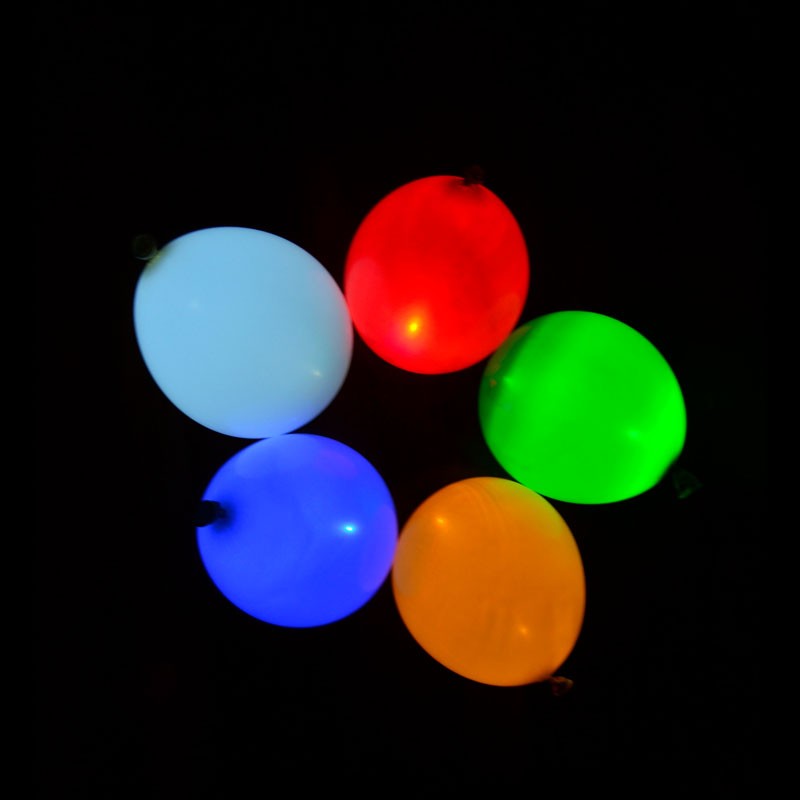 Palloncino luminoso a led, confezione da 5 pz