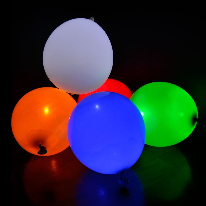 Palloncino luminoso a led, confezione da 5 pz