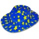 Cappello Cowboy blu - stelle gialle