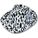 Cappello Cowboy BIANCO LEOPARDATO