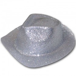 Cappello Cowboy glitter - ARGENTO