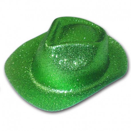 Cappello cowboy glitter - Verde